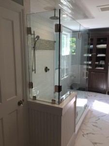 Multiple Panel Custom Shower Enclosure w/ Clips